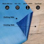 DINOVIN | Skyblue Glitter | HTV Vinyl Rolls Heat Transfer Vinyl | HTV Vinyl PU for Shirts, Iron on Vinyl for Cricut & Cameo - Easy to Cut & Weed for Heat Vinyl Design