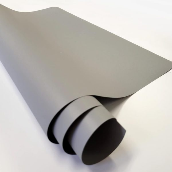 DINOVIN | Grey Puff | HTV Vinyl Rolls Heat Transfer Viny | Grey Puff HTV Vinyl PU for Shirts | Iron on Vinyl for Cricut & Cameo - Easy to Cut & Weed for Heat Vinyl Design