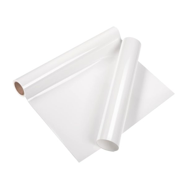 DINOVIN | White | HTV Vinyl Rolls Heat Transfer Vinyl | HTV Vinyl PU for Shirts, Iron on Vinyl for Cricut & Cameo - Easy to Cut & Weed for Heat Vinyl Design