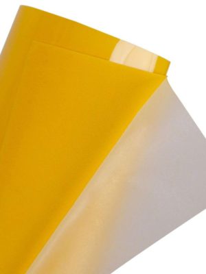 DINOVIN | Yellow Flock | HTV Vinyl Rolls Heat Transfer Vinyl | HTV Vinyl PU for Shirts, Iron on Vinyl for Cricut & Cameo - Easy to Cut & Weed for Heat Vinyl Design