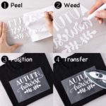 DINOVIN | White | HTV Vinyl Rolls Heat Transfer Vinyl | HTV Vinyl PU for Shirts, Iron on Vinyl for Cricut & Cameo - Easy to Cut & Weed for Heat Vinyl Design