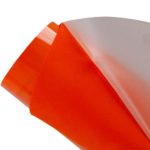 DINOVIN | Orange Flock | HTV Vinyl Rolls Heat Transfer Vinyl | HTV Vinyl PU for Shirts, Iron on Vinyl for Cricut & Cameo - Easy to Cut & Weed for Heat Vinyl Design
