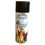 SUNMASK Aerosol Multipurpose Spray Paint | Matte Black | Versatile Finish | DIY Projects | Furniture, Artwork, Cars & Bikes | Easy to Use Indoor/Outdoor Formula