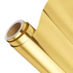 DINOVIN | GOLD FOIL | HTV Vinyl Rolls Heat Transfer Vinyl | GOLD FOIL HTV Vinyl PU for Shirts | Iron on Vinyl for Cricut & Cameo - Easy to Cut & Weed for Heat Vinyl Design