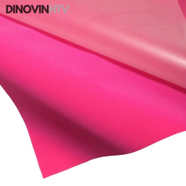 DINOVIN | Light Pink Flock Heat Transfer Vinyl | HTV Vinyl Rolls Heat Transfer Vinyl | Light Pink Flock HTV Vinyl PU for Shirts, Iron on Vinyl for Cameo (Light Pink)