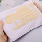 DINOVIN | Beige Puff | HTV Vinyl Rolls Heat Transfer Vinyl | Beige Puff HTV Vinyl PU for Shirts | Iron on Vinyl for Cricut & Cameo - Easy to Cut & Weed for Heat Vinyl Design