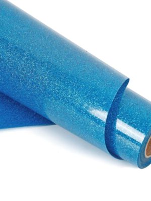 DINOVIN | Skyblue Glitter | HTV Vinyl Rolls Heat Transfer Vinyl | HTV Vinyl PU for Shirts, Iron on Vinyl for Cricut & Cameo - Easy to Cut & Weed for Heat Vinyl Design