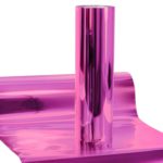 DINOVIN | PINK CHROME FOIL | HTV Vinyl Rolls | Heat Transfer Vinyl | PU for Shirts | Metallic Finish | Soft Touch | Stretchable | Iron on Vinyl for Cricut & Cameo | Easy to Cut & Weed