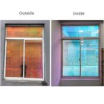 DINOVIN | RAINBOW WINDOW FILM | Heat Control | Self-Adhesive Sheet for Homes and Offices | Privacy Protection | Anti UV Protective Cover & Shading | Mirror Effect