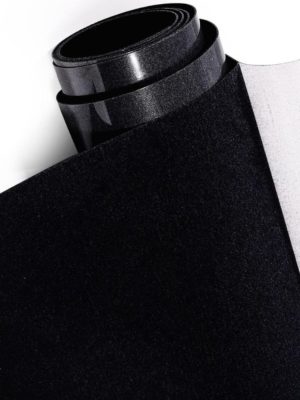 DINOVIN | Black Flock | HTV Vinyl Rolls Heat Transfer Vinyl | HTV Vinyl PU for Shirts, Iron on Vinyl for Cricut & Cameo - Easy to Cut & Weed for Heat Vinyl Design