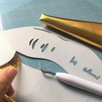 DINOVIN | GOLD FOIL | HTV Vinyl Rolls Heat Transfer Vinyl | GOLD FOIL HTV Vinyl PU for Shirts | Iron on Vinyl for Cricut & Cameo - Easy to Cut & Weed for Heat Vinyl Design