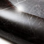 DINOVIN | Self-Adhesive Decorative PVC Wallpaper | Waterproof, Scratch-Resistant, Smooth Surface & Easy to Apply | Furniture & Walls | Interior Home Decor | Black Marble Texture |