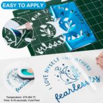 DINOVIN | BLUE FOIL | HTV Vinyl Rolls | Heat Transfer Vinyl | PU for Shirts | Metallic Finish | Soft Touch | Stretchable | Iron on Vinyl for Cricut & Cameo | Easy to Cut & Weed