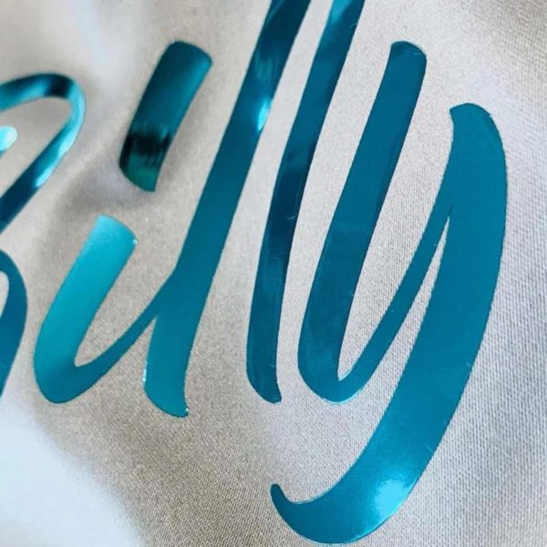 DINOVIN | BLUE FOIL | HTV Vinyl Rolls | Heat Transfer Vinyl | PU for Shirts | Metallic Finish | Soft Touch | Stretchable | Iron on Vinyl for Cricut & Cameo | Easy to Cut & Weed