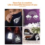 DINOVIN | GREY REFLECTIVE | HTV Vinyl Rolls Heat Transfer Vinyl | HTV Vinyl PU for Shirts, Iron on Vinyl for Cricut & Cameo - Easy to Cut & Weed for Heat Vinyl Design
