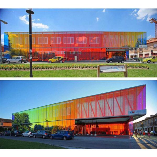 DINOVIN | RAINBOW WINDOW FILM | Heat Control | Self-Adhesive Sheet for Homes and Offices | Privacy Protection | Anti UV Protective Cover & Shading | Mirror Effect
