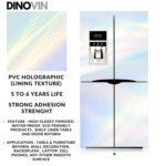 DINOVIN | Self-Adhesive Decorative PVC Wallpaper | Waterproof, Scratch-Resistant, Smooth Surface & Easy to Apply | Furniture & Walls | Interior Home Decor | Lining Holographic |