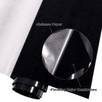 DINOVIN | Black Flock | HTV Vinyl Rolls Heat Transfer Vinyl | HTV Vinyl PU for Shirts, Iron on Vinyl for Cricut & Cameo - Easy to Cut & Weed for Heat Vinyl Design