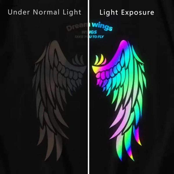 DINOVIN | Rainbow Reflective | HTV Vinyl Rolls Heat Transfer Vinyl | HTV Vinyl PU for Shirts, Iron on Vinyl for Cricut & Cameo - Easy to Cut & Weed for Heat Vinyl Design