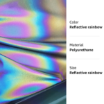 DINOVIN | Rainbow Reflective | HTV Vinyl Rolls Heat Transfer Vinyl | HTV Vinyl PU for Shirts, Iron on Vinyl for Cricut & Cameo - Easy to Cut & Weed for Heat Vinyl Design