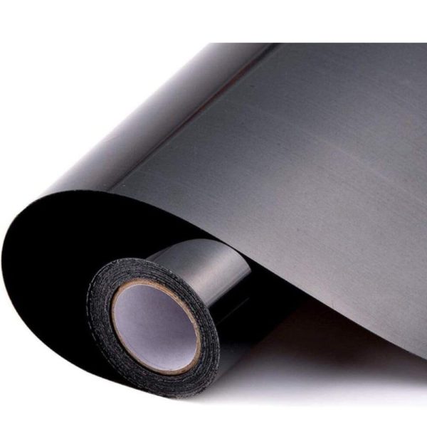 DINOVIN | Black HTV Vinyl Rolls Heat Transfer Vinyl | HTV Vinyl PU for Shirts, Iron on Vinyl for Cricut & Cameo - Easy to Cut & Weed for Heat Vinyl Design