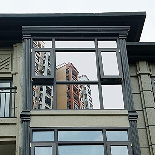 DINOVIN | Silver Window Film | Heat Control | Self-Adhesive Sheet for Homes and Offices | Privacy Protection | Anti UV Protective Cover & Shading | Mirror Effect