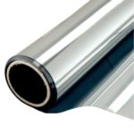 DINOVIN | Silver Window Film | Heat Control | Self-Adhesive Sheet for Homes and Offices | Privacy Protection | Anti UV Protective Cover & Shading | Mirror Effect