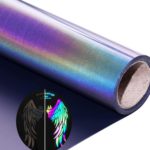 DINOVIN | Rainbow Reflective | HTV Vinyl Rolls Heat Transfer Vinyl | HTV Vinyl PU for Shirts, Iron on Vinyl for Cricut & Cameo - Easy to Cut & Weed for Heat Vinyl Design