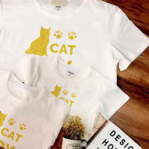 DINOVIN | Golden Glitter HTV Vinyl Rolls Heat Transfer Vinyl | HTV Vinyl PU for Shirts, Iron on Vinyl for Cricut & Cameo - Easy to Cut & Weed for Heat Vinyl Design