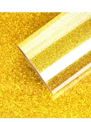 DINOVIN | Golden Glitter HTV Vinyl Rolls Heat Transfer Vinyl | HTV Vinyl PU for Shirts, Iron on Vinyl for Cricut & Cameo - Easy to Cut & Weed for Heat Vinyl Design