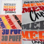 DINOVIN | RED PUFF | HTV Vinyl Rolls Heat Transfer Vinyl | RED PUFF HTV Vinyl PU for Shirts | Iron on Vinyl for Cricut & Cameo - Easy to Cut & Weed for Heat Vinyl Design